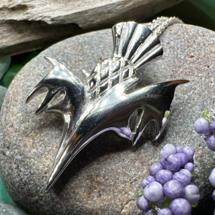 Vyolet Scottish Thistle Necklace