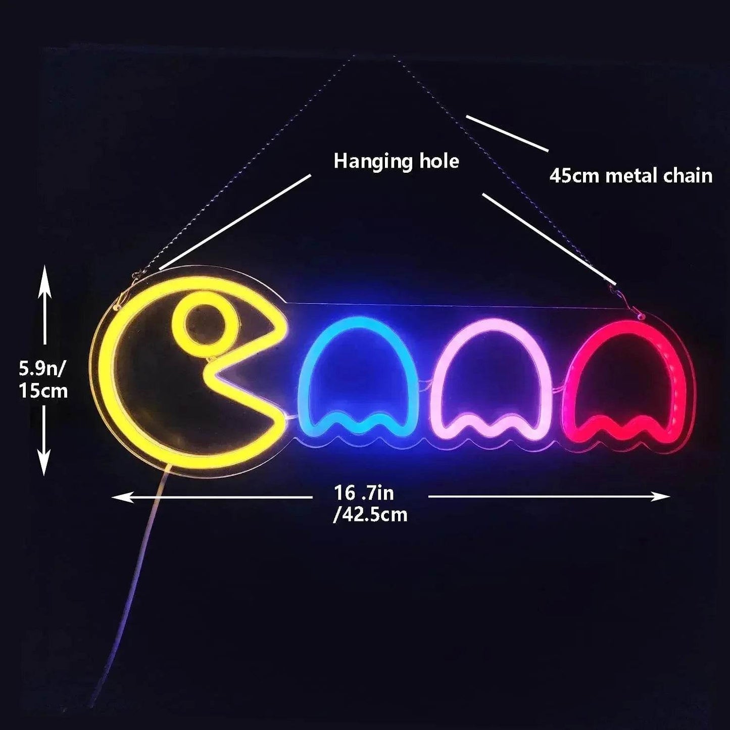 Pac Man LED Light Neon - A