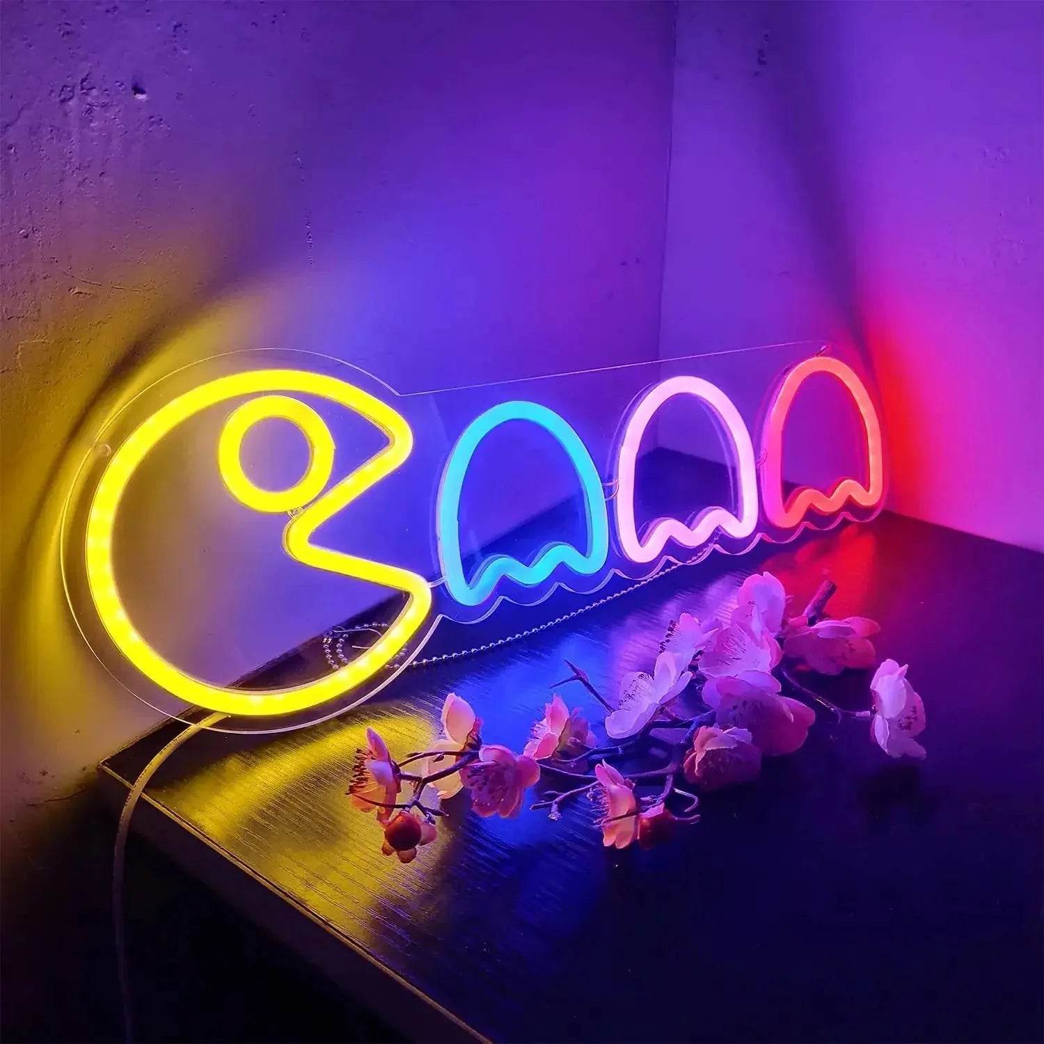Pac Man LED Light Neon - A