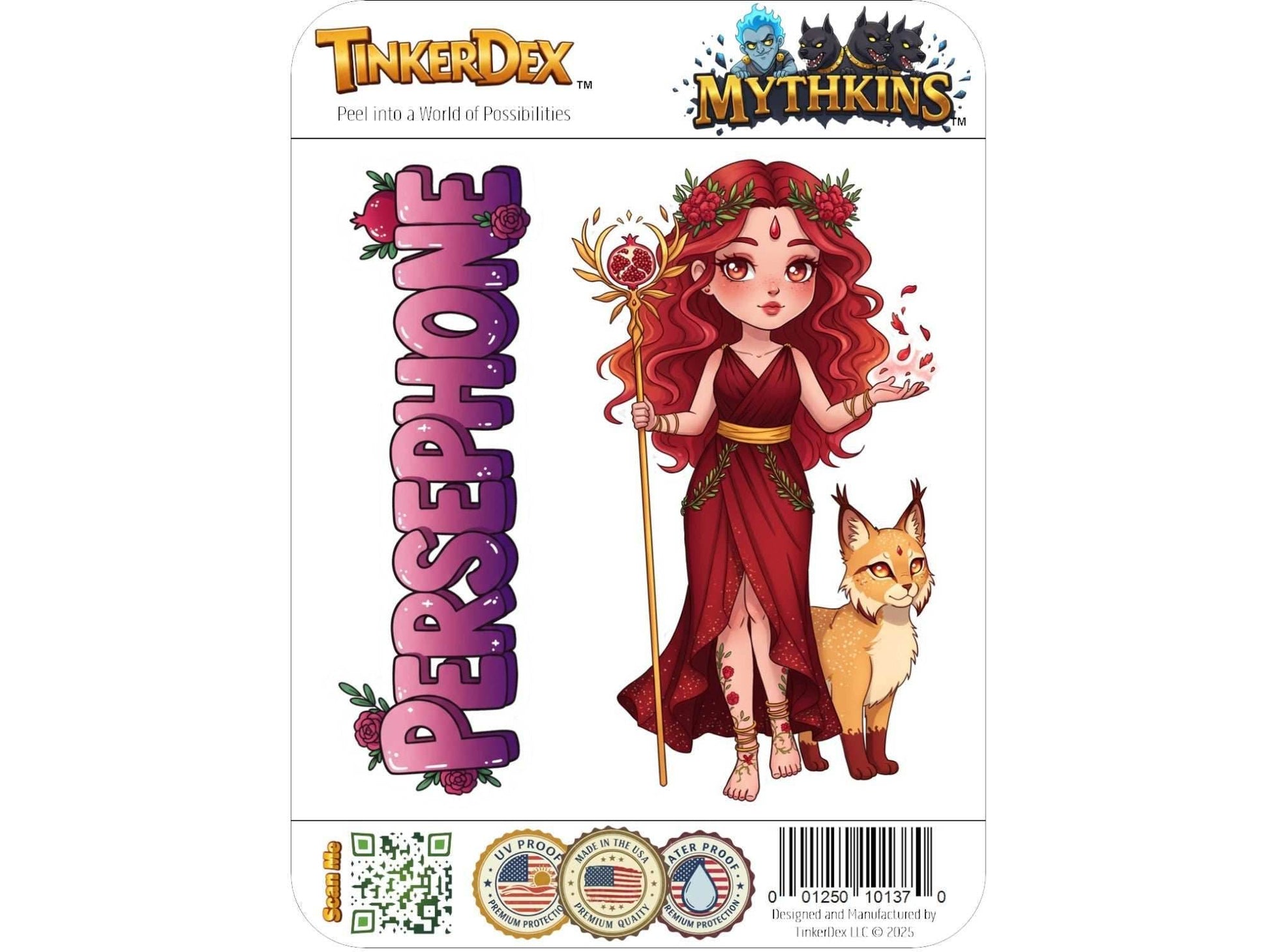 Persephone Sticker and Magnet – Despoina Queen of the Underworld Mythkins™ | Waterproof & UV-Proof - Sticker / Mini