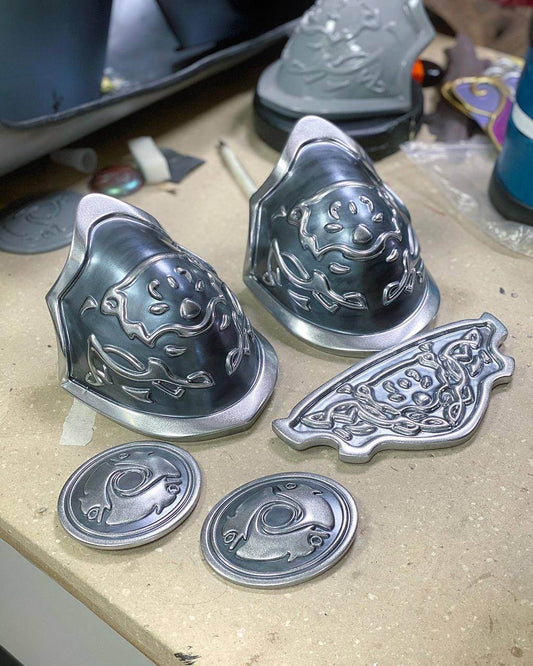 Silver Fantasy Warrior Princess Armor accessories - Custom Made - 