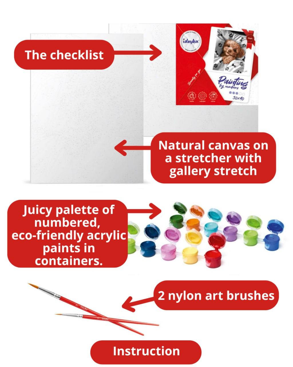 A Colourful Dragon Painting by Numbers Kit by Ideyka KHO5113