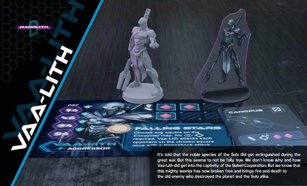Nanolith: Cyberpunk RPG Board Game