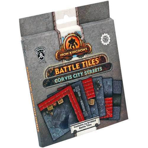 Iron Kingdoms (5E) - Corvis City Streets Gridded Battle Tiles - 