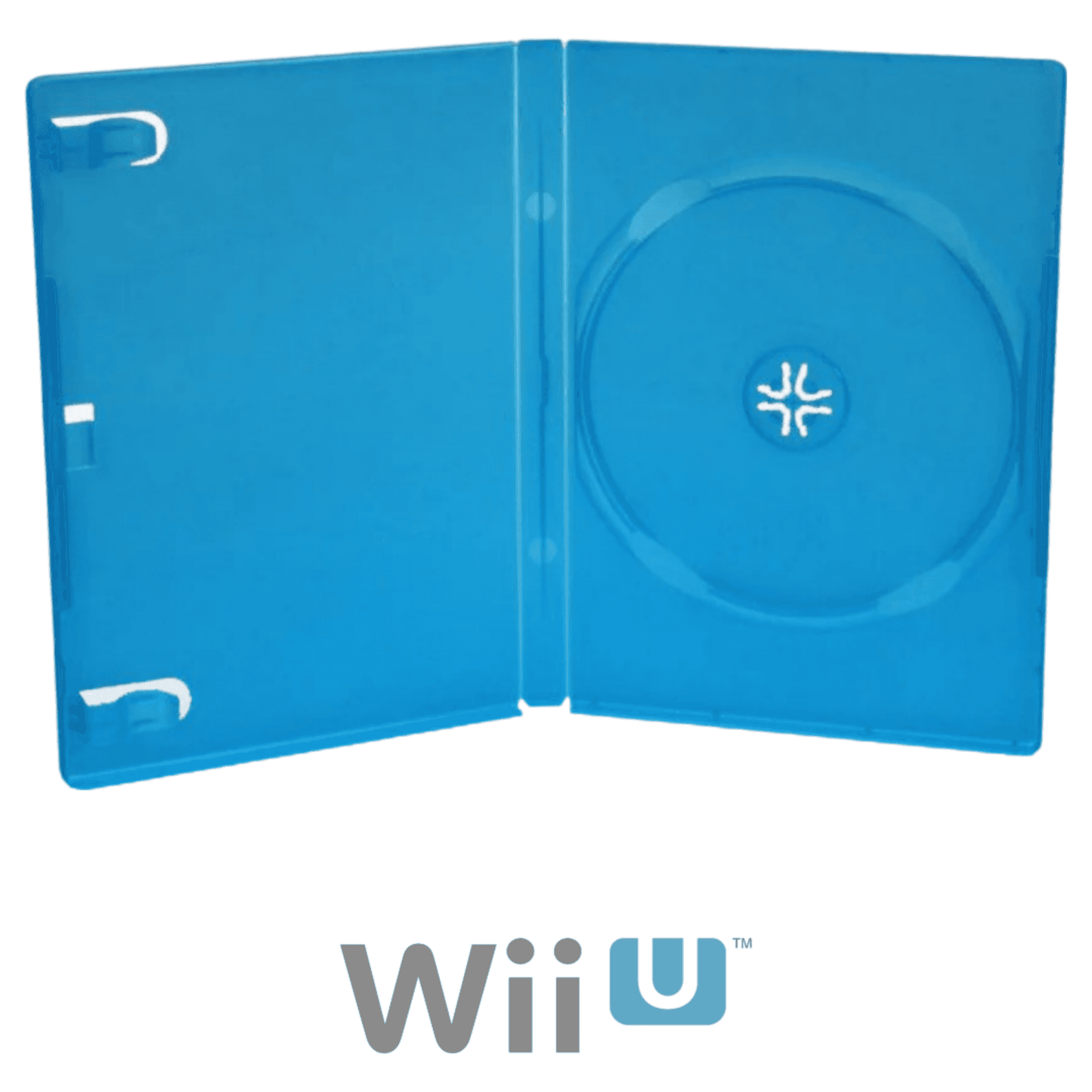 Nintendo Wii U Blue Video Game Replacement Shell Storage Case - 
