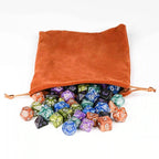 Polyhedral Acrylic DND Dice Set - 5-Piece Set RPG Dice + Dice Bag