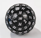 Premium Pink Acrylic D100 Dice – Bright Blue Numbering
