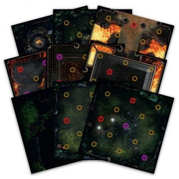 Dark Souls: The Board Game - Darkroot Basin and Iron Keep Tile Set - 
