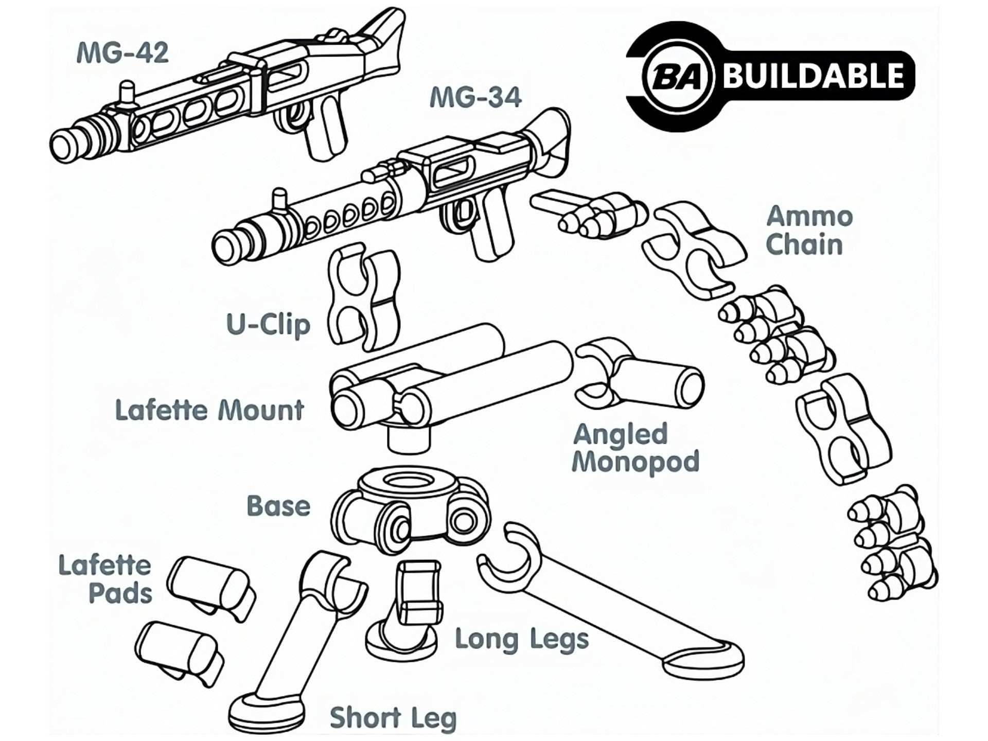 MG34 & 42 With Tripod - 