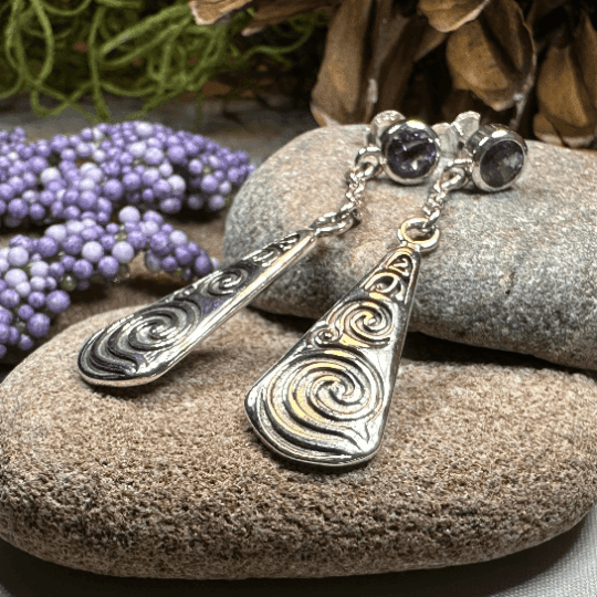 Cablaith Triple Spiral Earrings - 