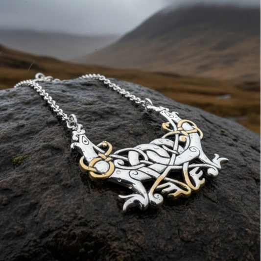 Airica Celtic Viking Silver Necklace