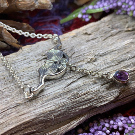 Liosa Celtic Spiral Necklace