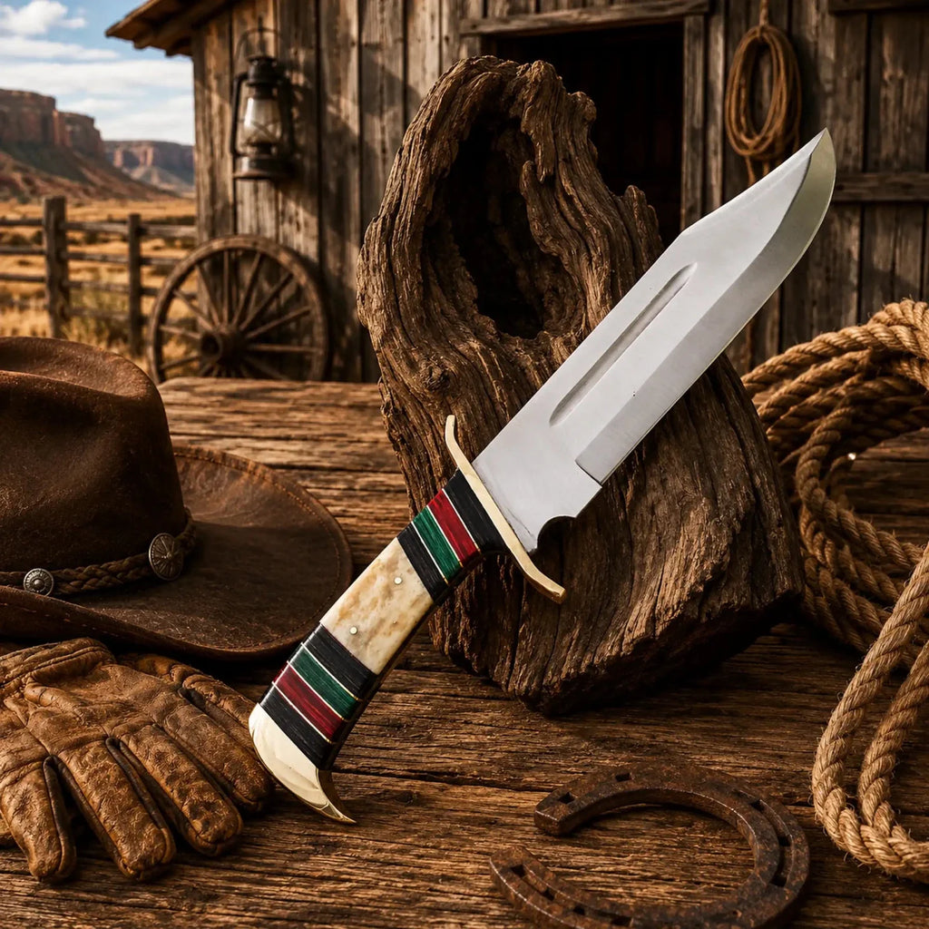 Rambo Style Knife – Full Tang D2 Steel Bowie Blade