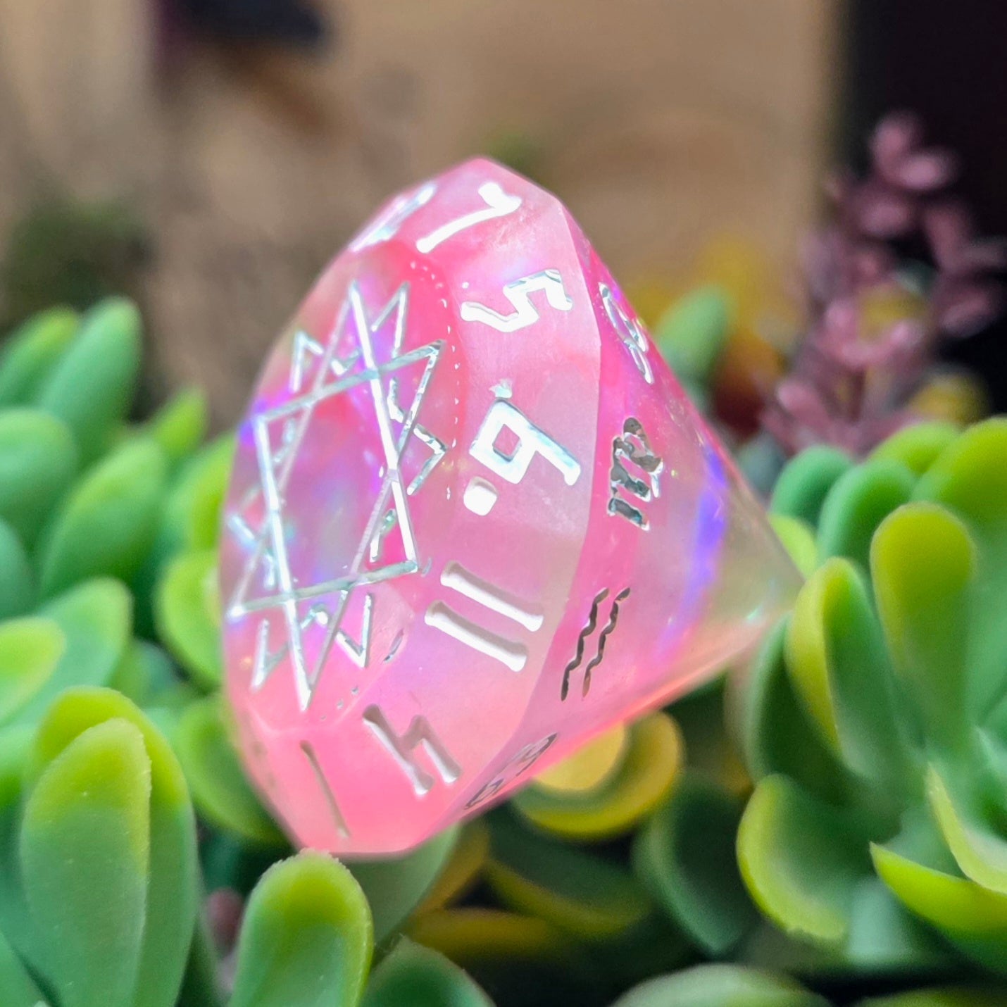 'Rainbow Diamonds' Zodiac D12 Gaming Dice