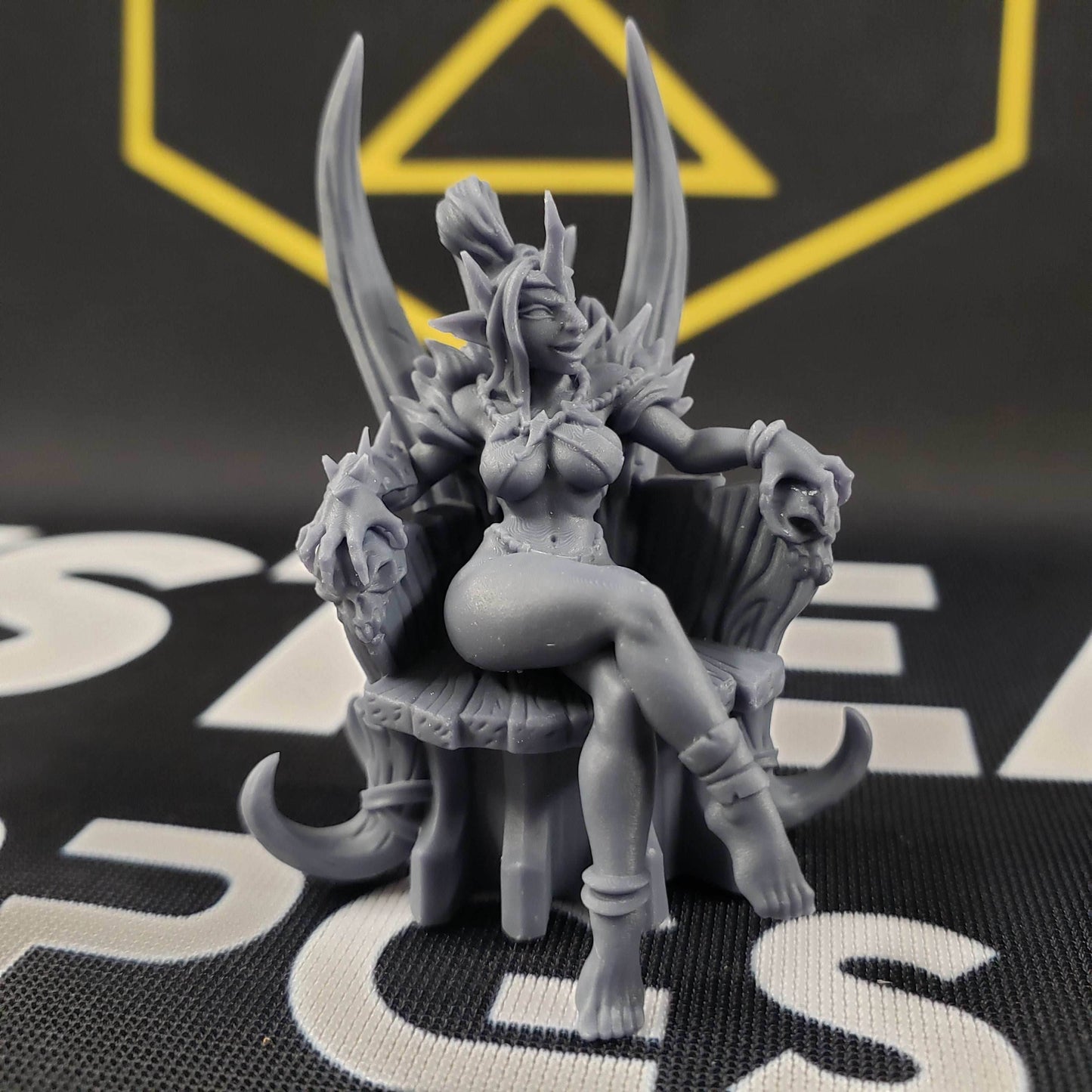 Queen Trixia (Female Hobgoblin on Throne) - 