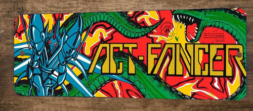Act Fancer Arcade 4x12 Metal Wall Video Game Marquee Banner Sign