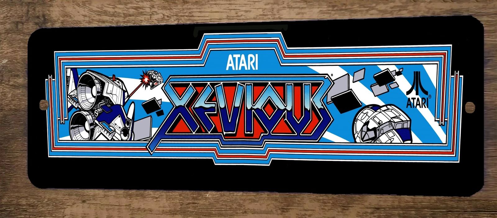 Xevious 4x12 Metal Wall Video Game Arcade Sign Poster