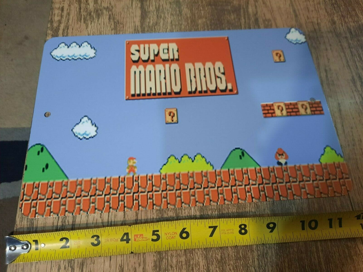 Super Mario Bros 8x12 Metal Wall Sign - Classic Retro 80s Arcade Video Game
