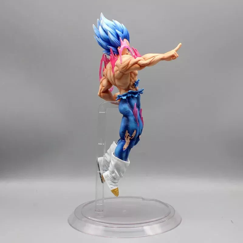 Vegeta Ultra Ego and Super Saiyan Blue Swappable Heads Anime Figure, Dragon Ball Z Action Figurines