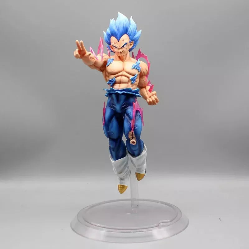 Vegeta Ultra Ego and Super Saiyan Blue Swappable Heads Anime Figure, Dragon Ball Z Action Figurines