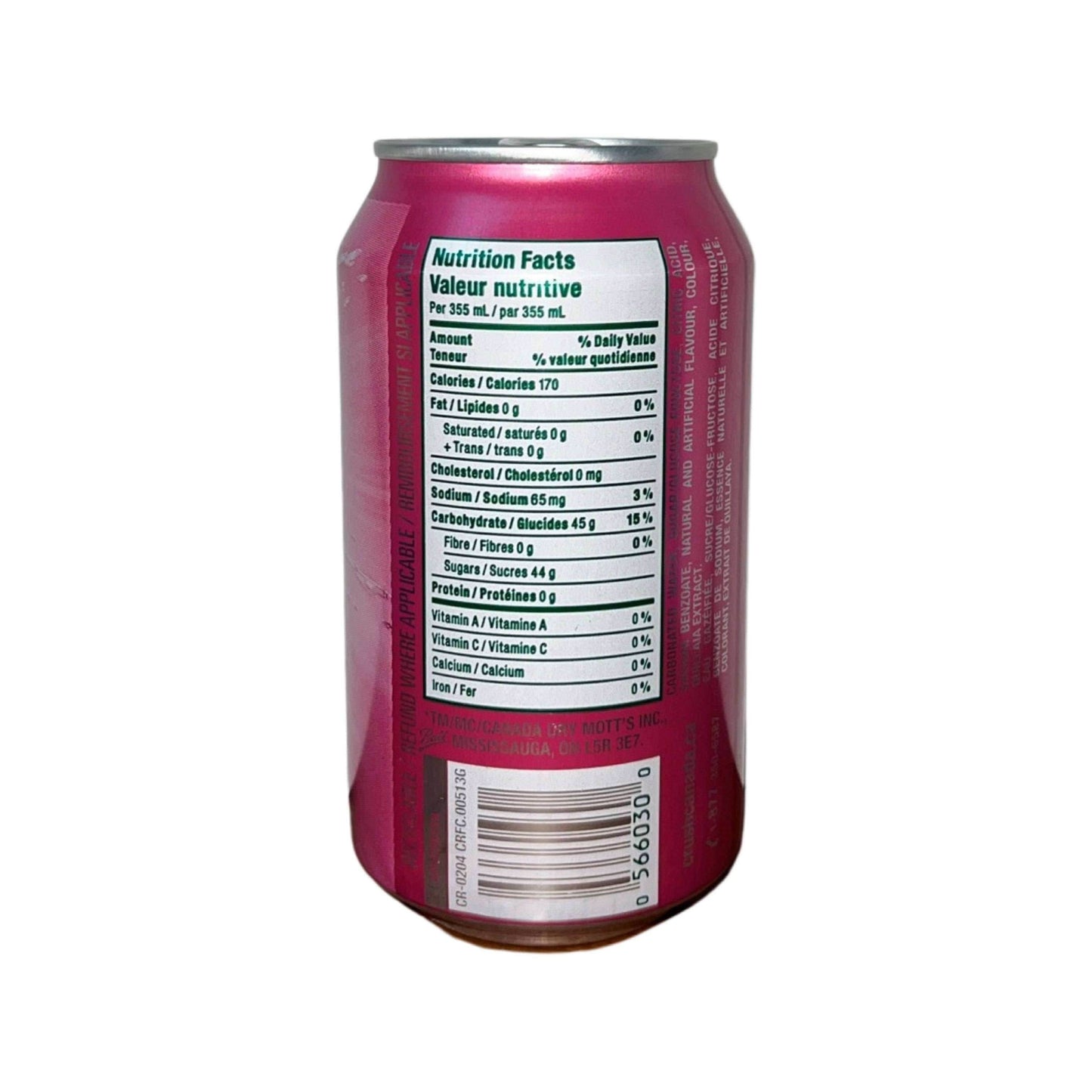 Crush Cream Soda Can (355m)l (Canada) - 