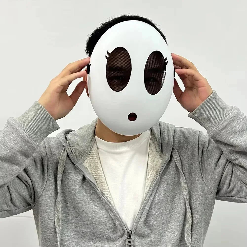 Shy Guy Mask Cosplay | Game Bros Halloween Costume Prop