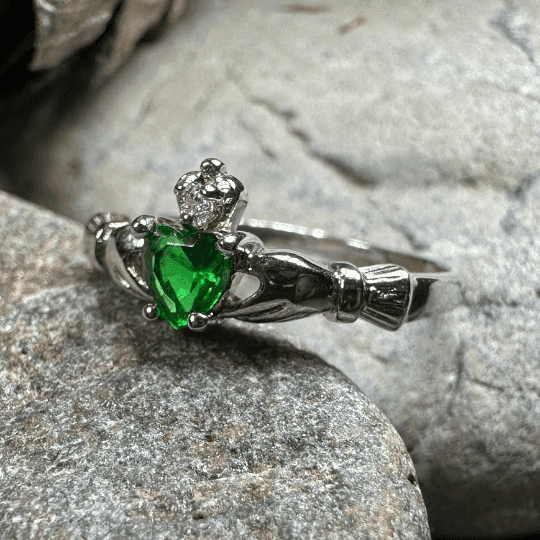 Dalkey Petite Claddagh Ring - 6 / Blue