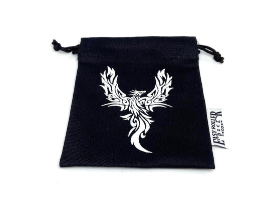 Small Cotton Twill Dice Bag - Phoenix Design - 