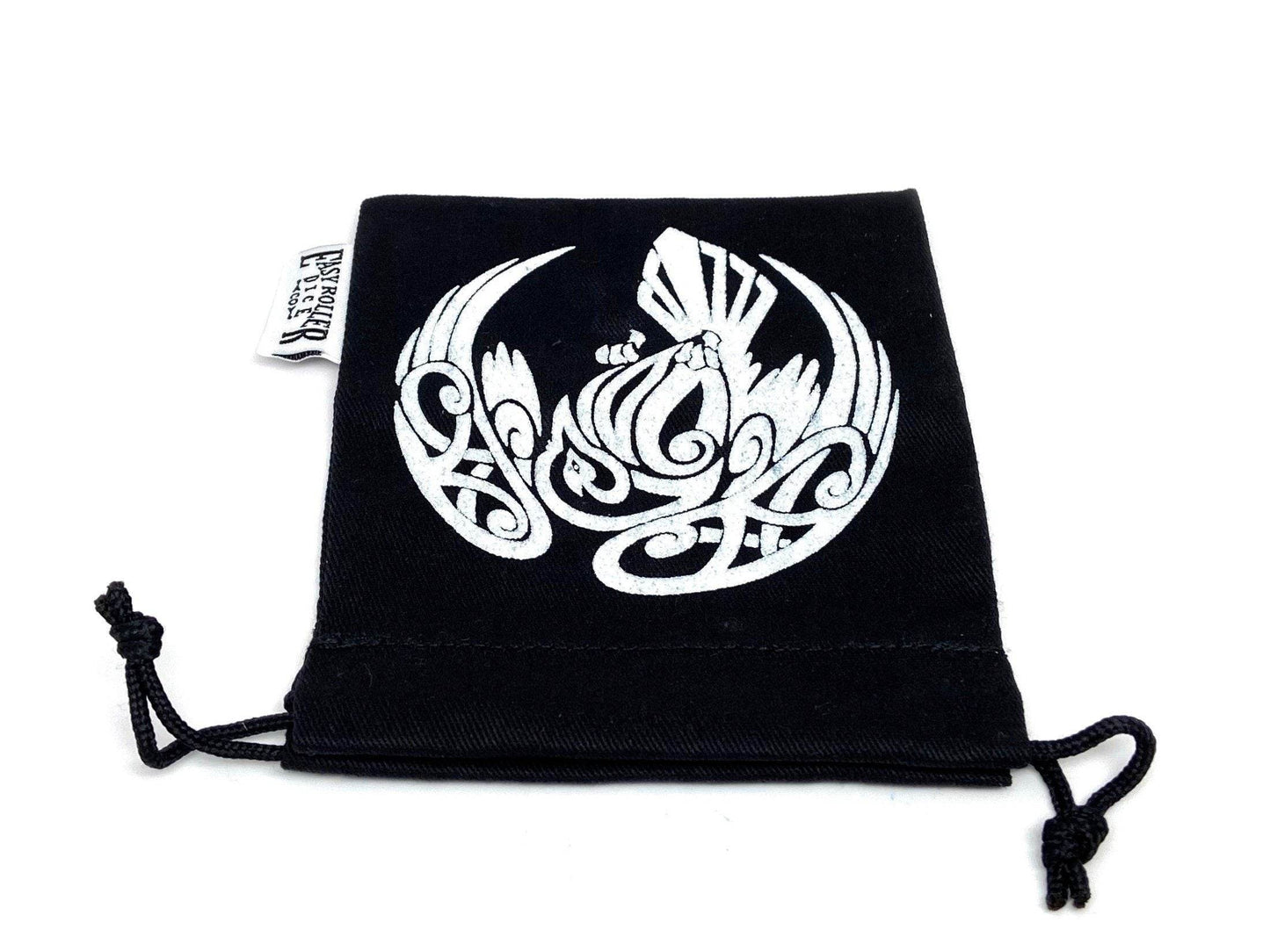 Small Cotton Twill Dice Bag - Raven Design - 