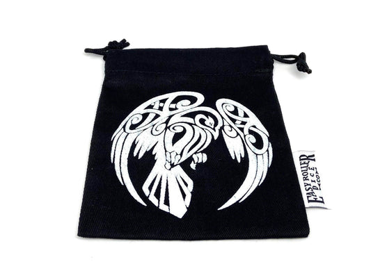 Small Cotton Twill Dice Bag - Raven Design - 