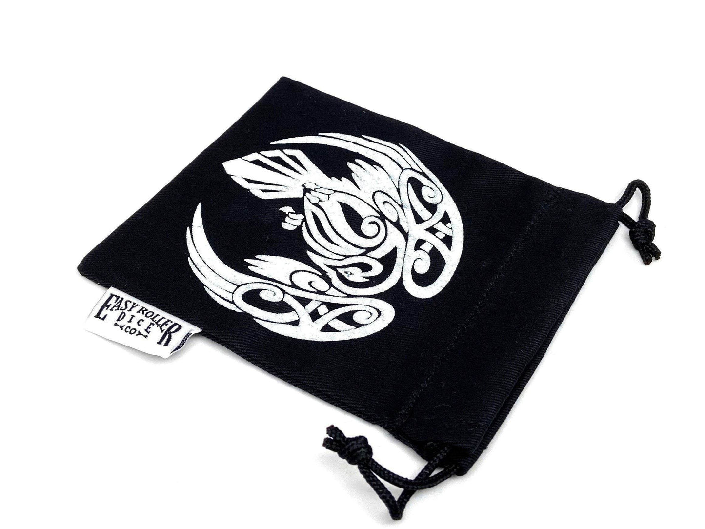 Small Cotton Twill Dice Bag - Raven Design - 