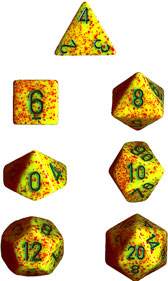Speckled Polyhedral Lotus 7-Die Set - 