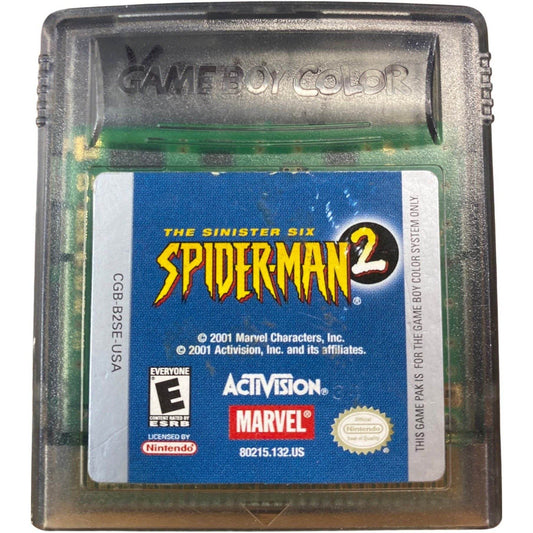 Spiderman 2 The Sinister Six - Nintendo GameBoy Color - 