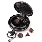 Steampunk DND Metal Dice Black Wolf Necklace | Two-in-one & Pocket Watch