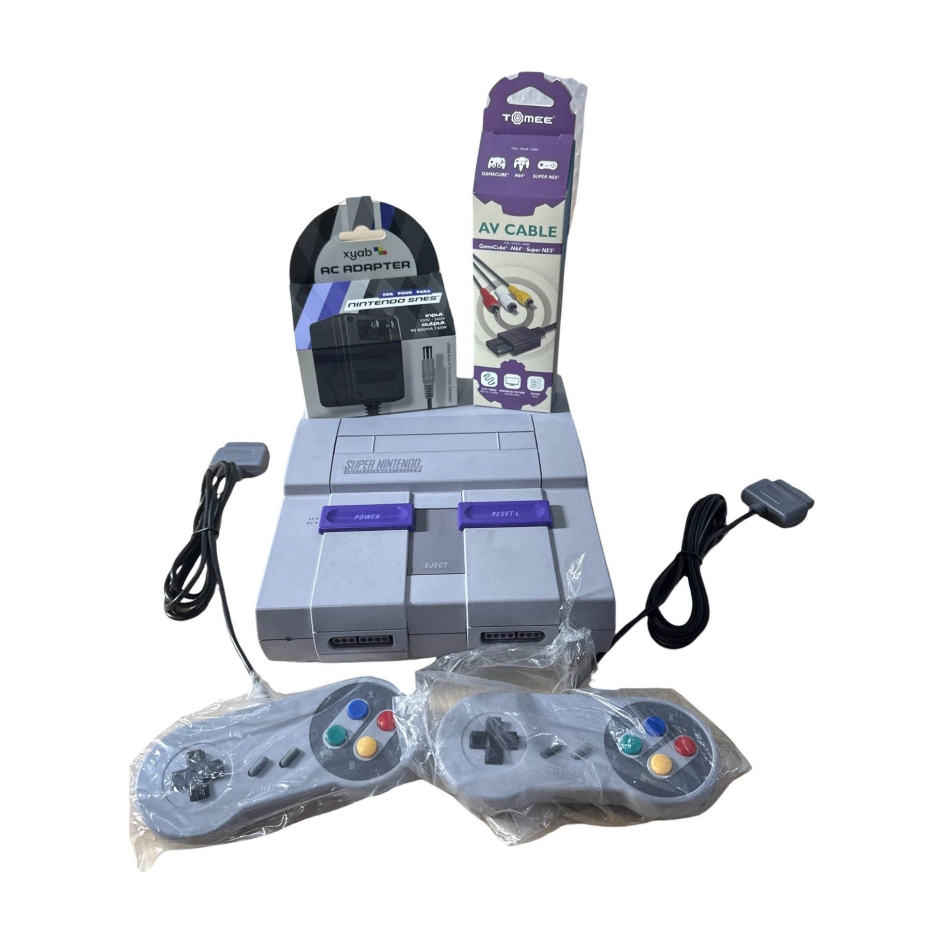 Super Nintendo (With 2 Controllers) - 2 Original SNES Controllers