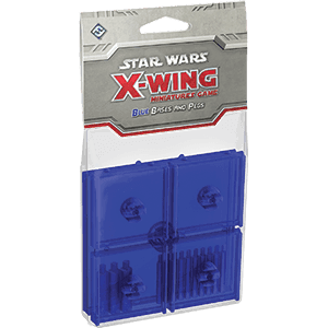 Star Wars X-Wing 1st Edition: Blue Bases and Pegs - 
