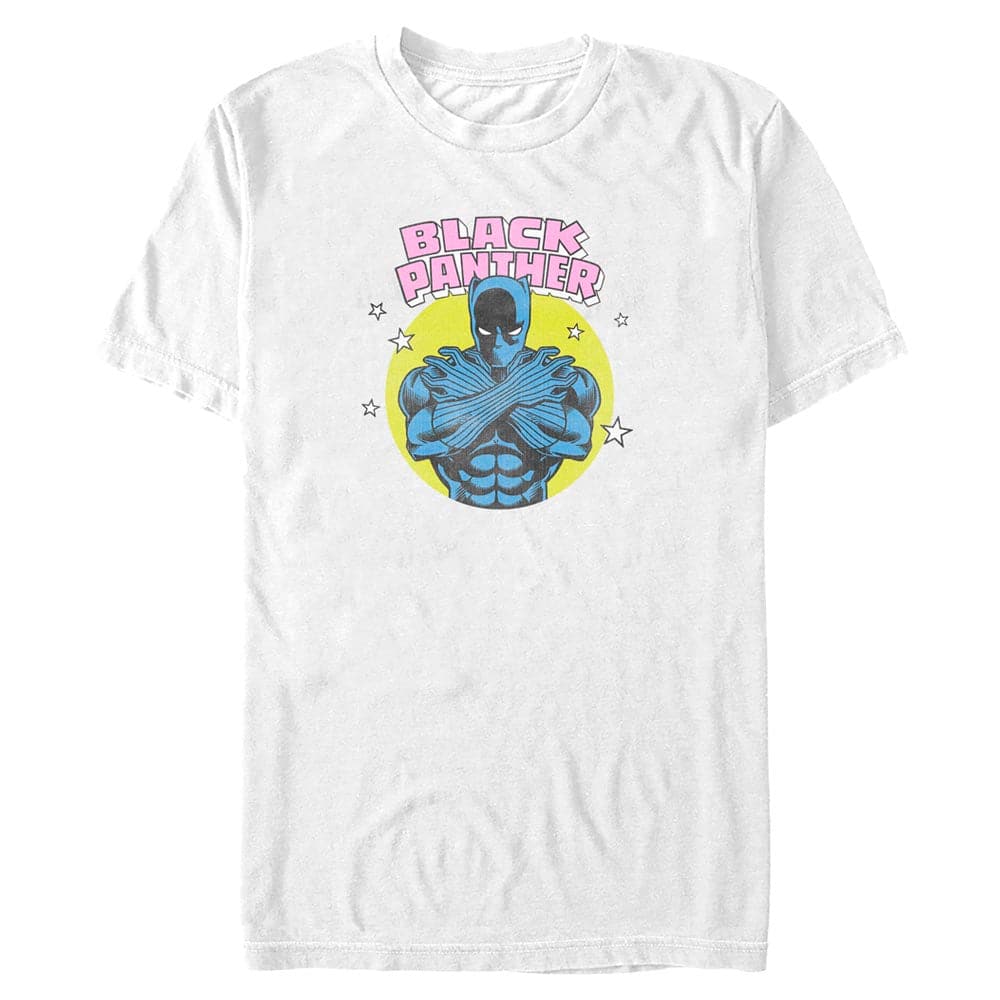 WHITE / 3XL Men's Marvel Comics Pop Panther T-Shirt