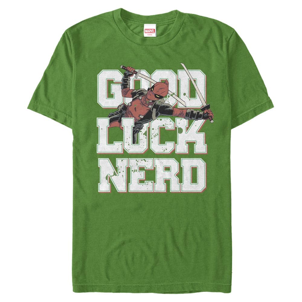 KELLY / 3XL Men's Marvel Good Luck Nerd T-Shirt