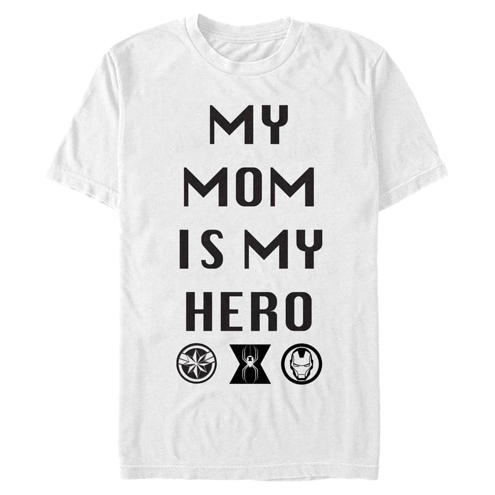 WHITE / 3XL Men's Marvel MOM IS MY HERO T-Shirt