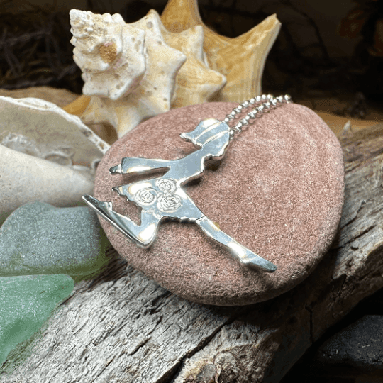 Silver Irish Dancer Necklace - 18