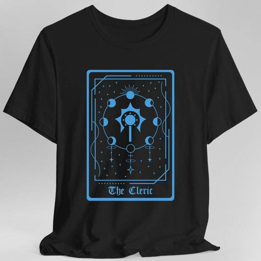 The Cleric Tarot Card T-Shirt - Black / S