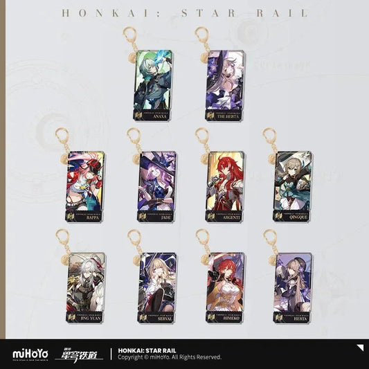 The Erudition Character Warp Artwork Acrylic Keychain Honkai: Star Rail
