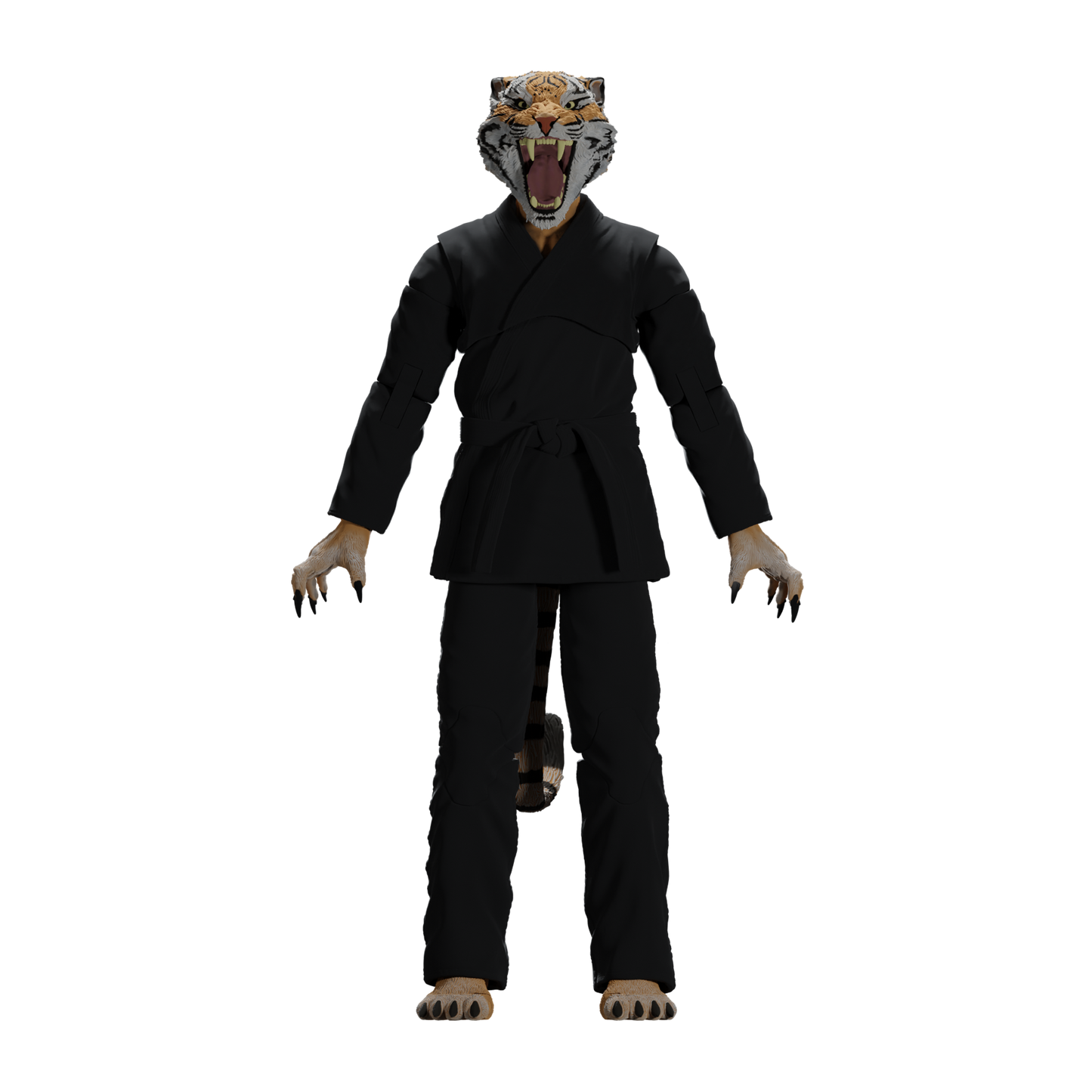 Jiu Jitsu Combat Creatures Tiago the Tiger Action Figure