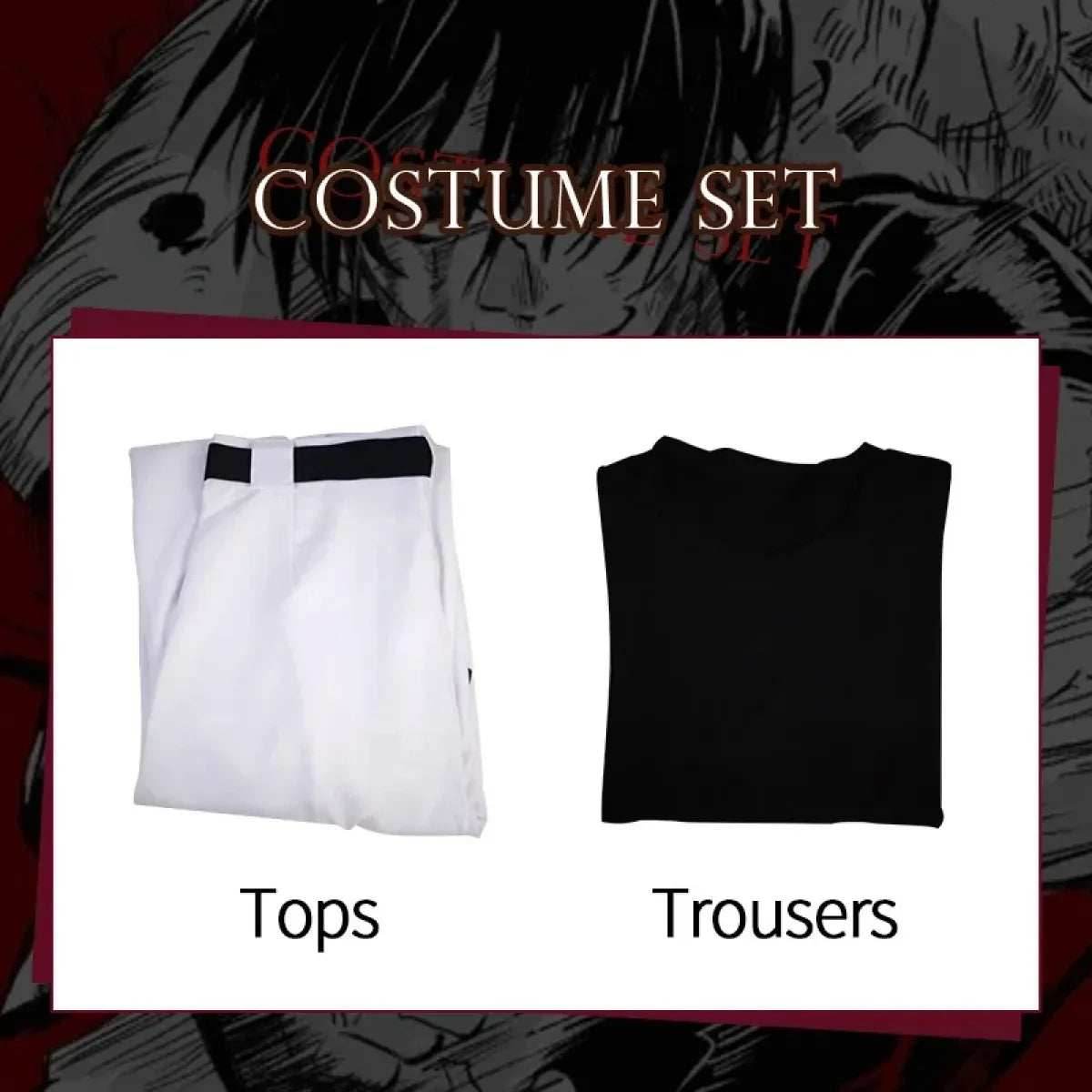 Jujutsu Kaisen Toji Fushiguro Cosplay - Sorcerer Killer Uniform & Wig - Wig Only / XL