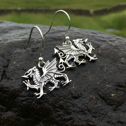 Welsh Dragon Earrings