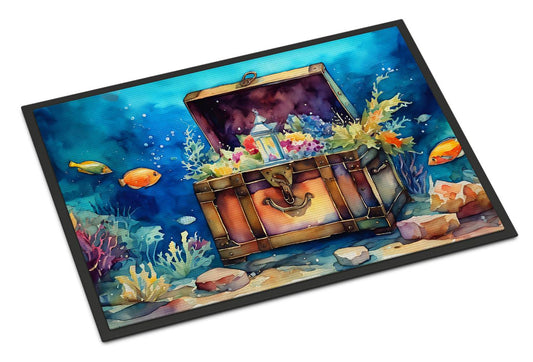 Under the sea Treasure Chest Doormat 24x36in - 