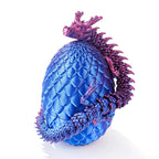 Unique 3D Printed Dragon Egg Acrylic Dice Set - DND Desktop Essentials