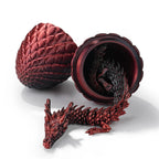Unique 3D Printed Dragon Egg Acrylic Dice Set - DND Desktop Essentials