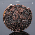 Unique dice spinner DND Death theme metal dice