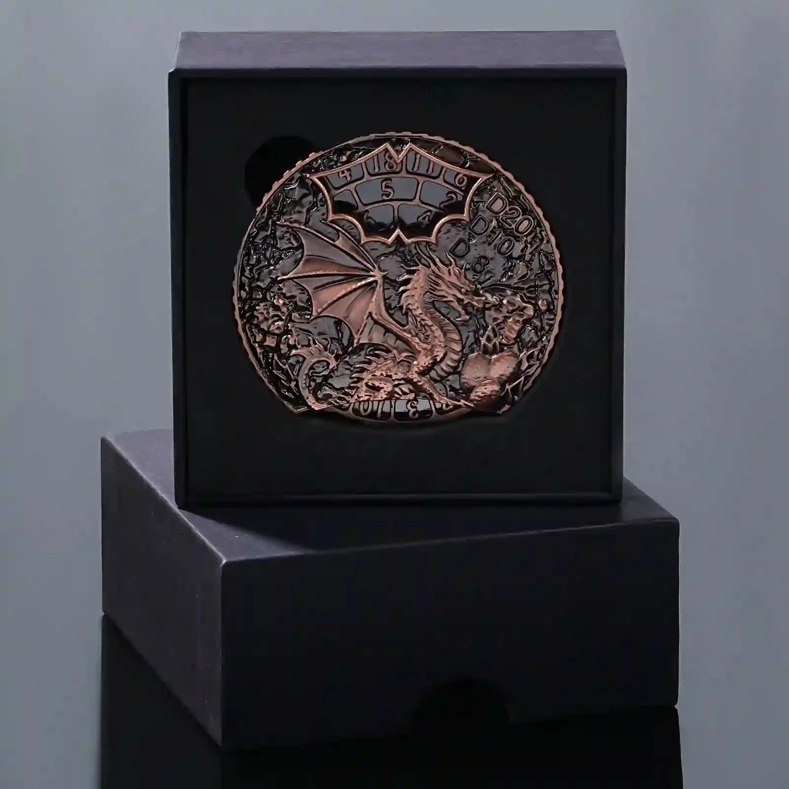 Unique dice spinner DND Death theme metal dice